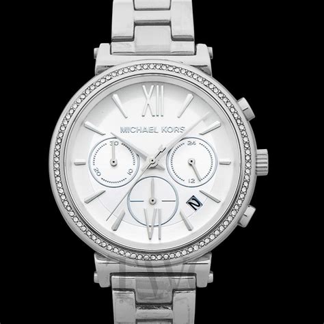 michael kors mk6575|Michael Kors Sofie Chronograph Silver Dial Ladies Watch MK6575.